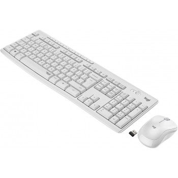 Zestaw bezprzewodowy klawiatura + mysz Logitech MK295 Silent Wireless Combo biały