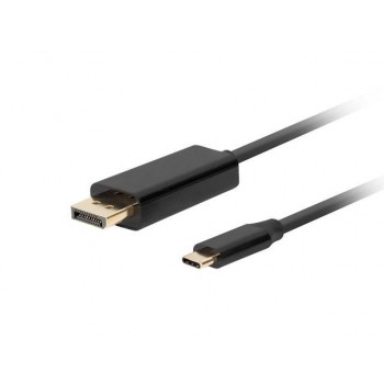 Kabel adapter Lanberg USB-C(M) - Displayport(M) 3m 4K 60Hz czarny
