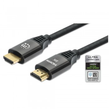 Kabel Manhattan HDMI 2.1 Ultra High Speed z Ethernet 1m 8K*60Hz Oplot