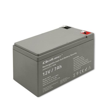 Akumulator AGM Qoltec 12V | 7Ah | max. 105A | Security