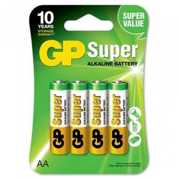 Bateria alkaliczna AA / LR6 GP Super Alkaline x4