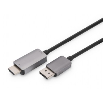 Kabel adapter DIGITUS PREMIUM DisplayPort - HDMI 8K 60Hz DP/HDMI M/M 1m