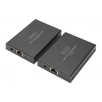 Przedłużacz/Extender DIGITUS KVM HDMI+USB 150m po Cat.5e UTP/IP 1080p FHD 60Hz audio (zestaw)