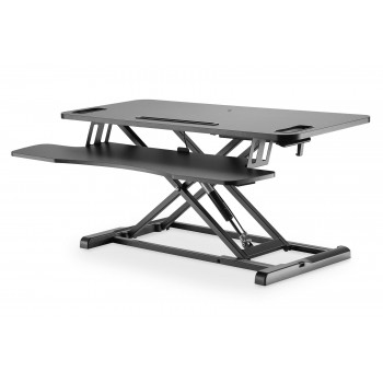 Nakładka ergonomiczna DIGITUS na biurko powierzchnia: 90x64cm regulowana, czarna