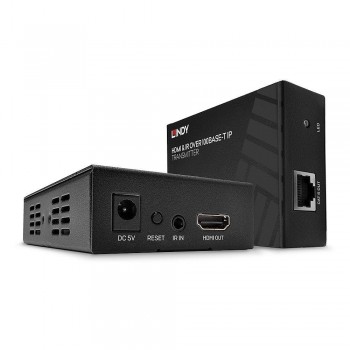 Extender HDMI&IR LINDY over 100Base-T IP czarny