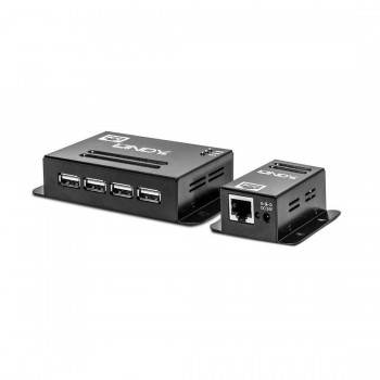Extender USB 2.0 LINDY 4 Port Cat.6 50m czarny