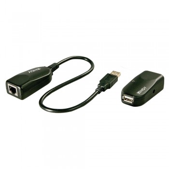 Extender USB 2.0 LINDY Cat.5 50m czarny