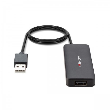 Hub USB 2.0 LINDY 4 Port czarny