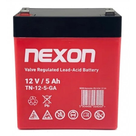 Akumulator żelowy Nexon TN-GEL-5 12V 5Ah - głębokiego rozładowania i pracy cyklicznej