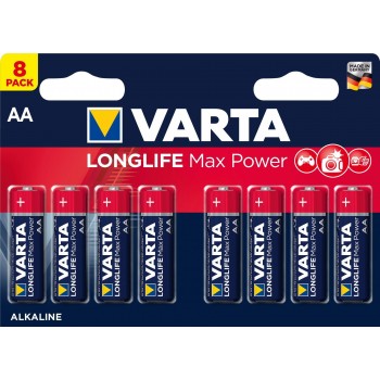 Baterie VARTA LONGLIFE MAX POWER AA 1.5V 8 (5+3) szt