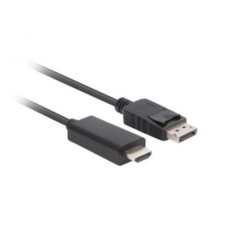 Kabel adapter Lanberg DisplayPort (M) V1.1 - HDMI (M) 1,8m czarny