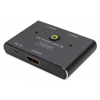 Przełącznik/Switch HDMI 2-portowy 8K 60Hz HDR