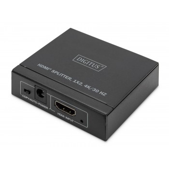 Rozdzielacz/Splitter HDMI DIGITUS 2-portowy 4K/30Hz EDID HDCP1.4