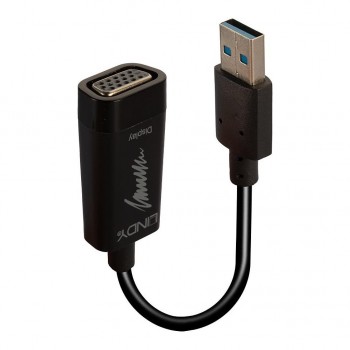 Adapter LINDY USB 3.0 - VGA Czarny