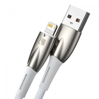 Kabel przewód USB - Lightning / iPhone 200cm Baseus Glimmer CADH000302 z obsługą szybkiego ładowania 2.4A