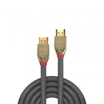 Kabel HDMI 2.1 LINDY Ultra High Speed M/M 1m szary/gold