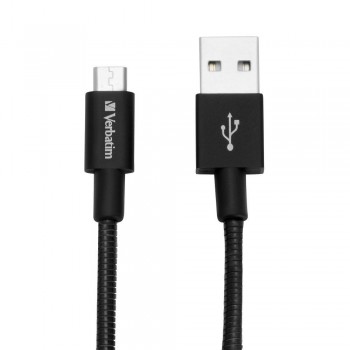 Kabel Verbatim micro USB-B(M) - USB-A(M) 0,3m czarny