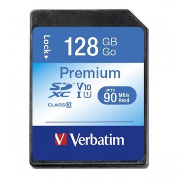 Karta pamięci SDXC Verbatim Premium U1 128GB (90 MB/s) Class 10 UHS-1 V10