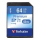Karta pamięci SDXC Verbatim Premium U1 64GB (90 MB/s) Class 10 UHS-1 V10
