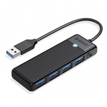 HUB USB-A Orico PAPW4A-U3-015-BK-EP USB-A 4x USB-A 3.0 5Gbps czarny
