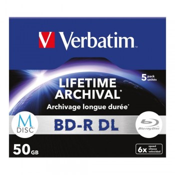 BD-R DL Verbatim M-Disc 50GB 6x (Jewel Case 5)