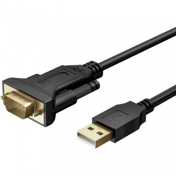 Konwerter/Adapter Techly USB 2.0 na RS232/COM 1,5m czarny