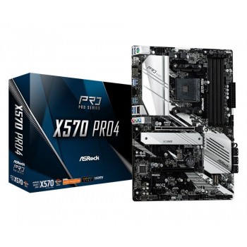 Płyta ASRock X570 Pro4 AMD X570/DDR4/SATA3/M.2/USB3.1/PCIe4.0/AM4/ATX