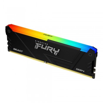 Pamięć DDR4 Kingston Fury Beast RGB 16GB (1x16GB) 1Gx8 3200MHz CL16 1,35V czarna