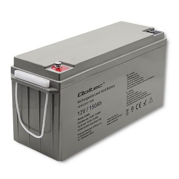 Akumulator AGM Qoltec 12V | 150Ah | max2250A