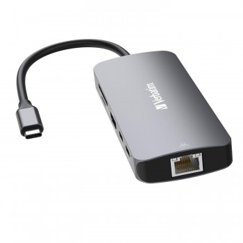Hub USB Verbatim Multi Port CMH-09: 2xUSB-C 3.1, 1xUSB-A 3.1, 2xUSB-A 3.0, HDMI, RJ-45, SD/microSD