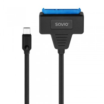Kabel adapter SAVIO AK-69 USB-C 3.1 Gen 1 (M) - SATA (F) do dysków 2.5"