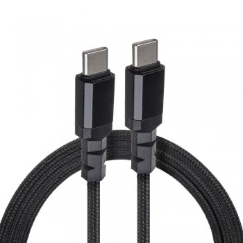 Kabel 2 x USB-C 100W Maclean MCE492 wspierający PD przesył danych do 10Gbps 5A czarny dł. 2m