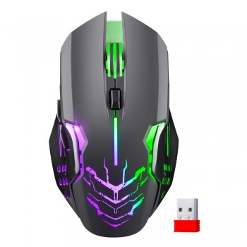 Mysz bezprzewodowa Defender KATANA GM-511 optyczna 3200dpi czarna RGB AKUMULATOR 7 przycisków Gaming bezklikowa silent