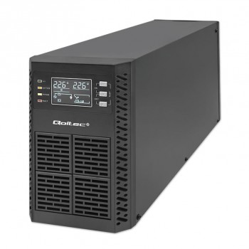 Zasilacz awaryjny UPS Qoltec 2kVA | 2000W | Power Factor 1.0 | LCD | EPO | USB | On-line