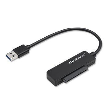 Kabel adapter Qoltec SATA | Przejściówka na dysk SSD HDD 2.5" | USB 3.0 | Super speed 5Gb/s | 2TB