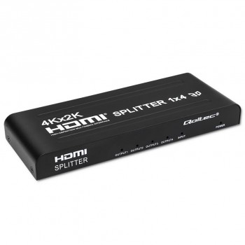 Rozdzielacz aktywny Qoltec Splitter 4 x HDMI 4K x 2K | 3.4Gb/s