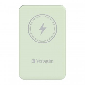 Powerbank Verbatim Charge 'n' Go Magnetic Wireless 5000mAh USB-C PD 3.0 Green