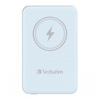 Powerbank Verbatim Charge 'n' Go Magnetic Wireless 5000mAh USB-C PD 3.0 Blue